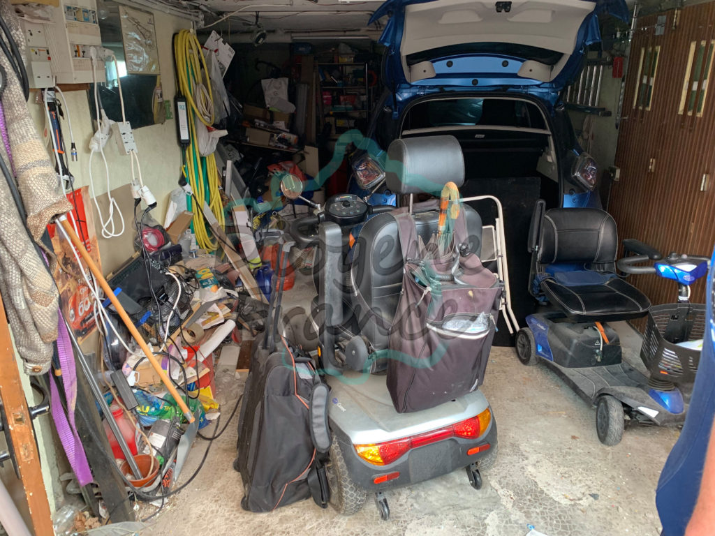 garage plein avant intervention