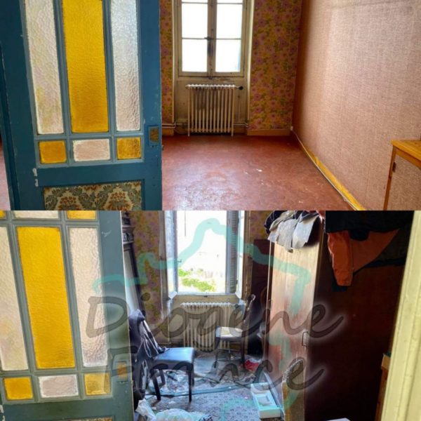 image suite à notre opération de débarras dans une habitation insalubre photo avant après