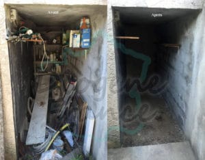 Débarras cave avant après intervention des équipes de Diogène France