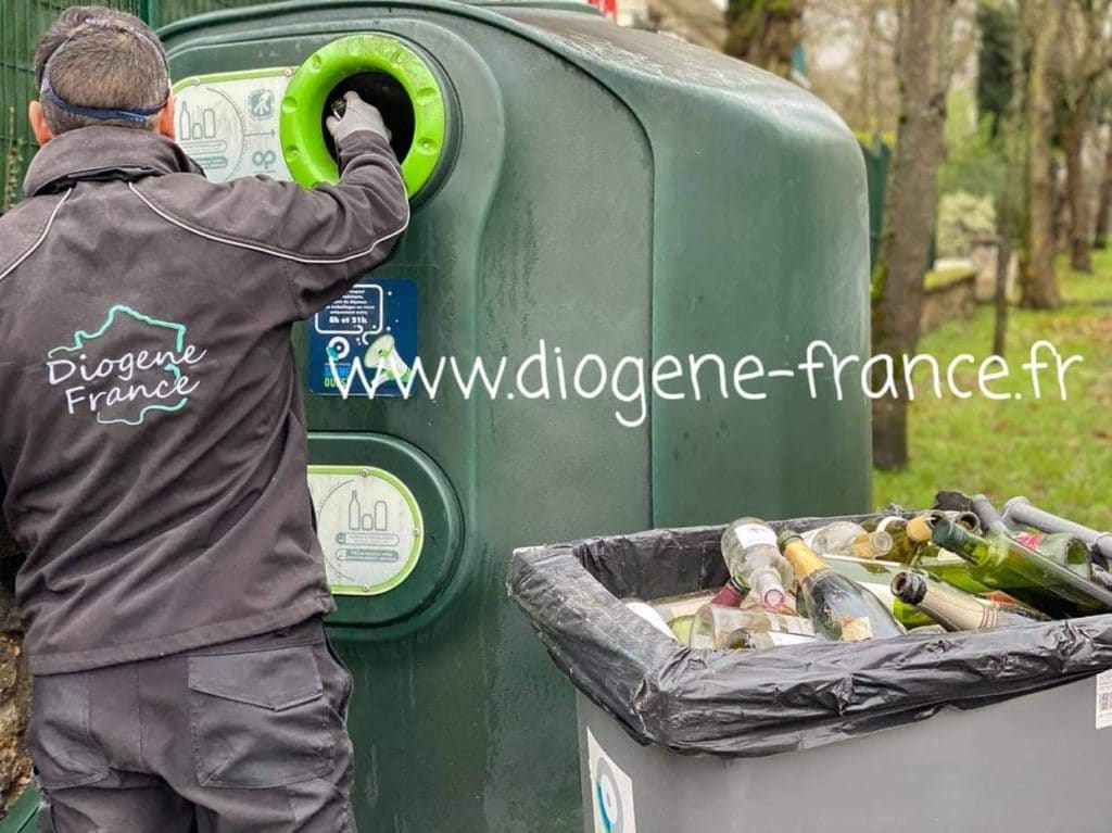 photo de recyclage verre 