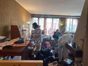 débarras d'un appartement encombré