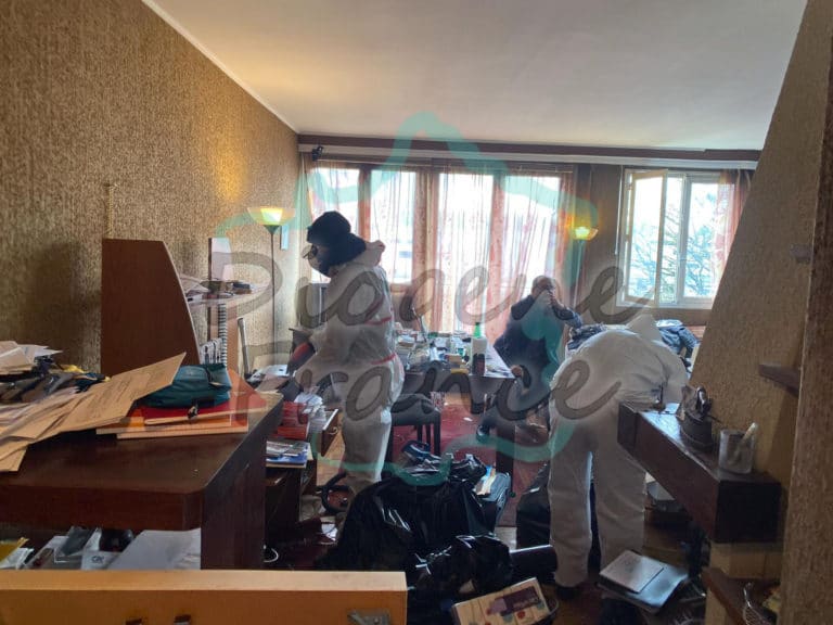 débarras d'un appartement encombré